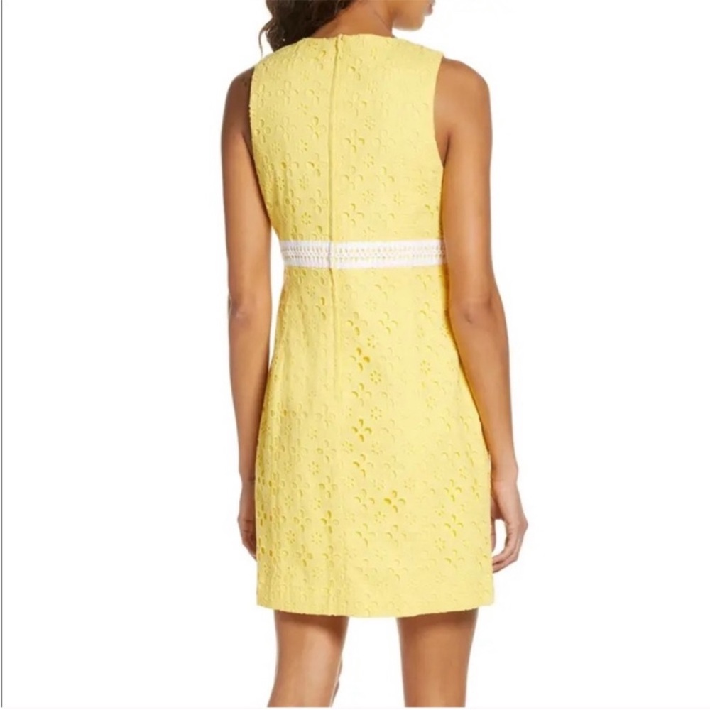 Lilly Pulitzer RAILEE Mini SHIFT DRESS St Tropez Yellow Size 2 Sleeveless Summer - Picture 14 of 15